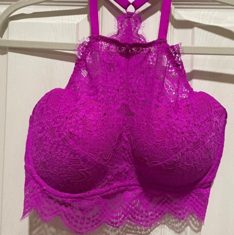 PINK Victoria Secret bralette purple D-DD